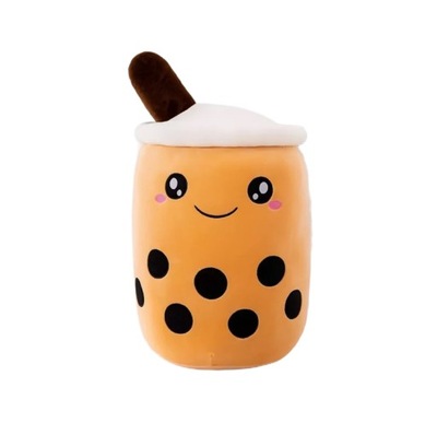 MASKOTKA PLUSZAK BUBBLE TEA BRĄZOWA KUBEK 35 cm