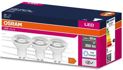 OSRAM GU10 Lampa LED 5W Żarówka reflektor światło dzienne