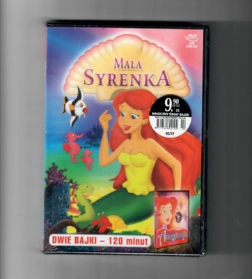 Bajka Mała Syrenka płyta DVD 120 Minut + 1 bajka