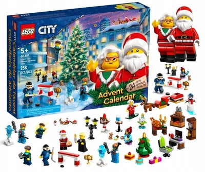 LEGO CITY KALENDARZ ADWENTOWY ZESTAW DLA DZIECI 2023 60381 5+