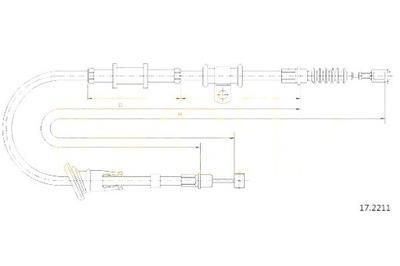 CABLE FRENOS DE MANO MITSUBISHI COFLE  