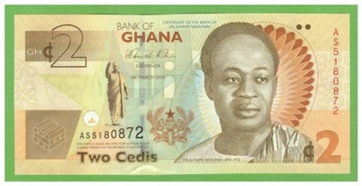 GHANA 2 CEDIS 2010 P-37Aa UNC