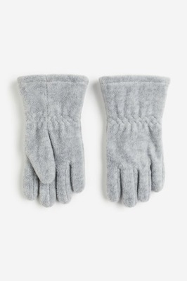 NOWE H&M rękawiczki z polaru szare 110/116