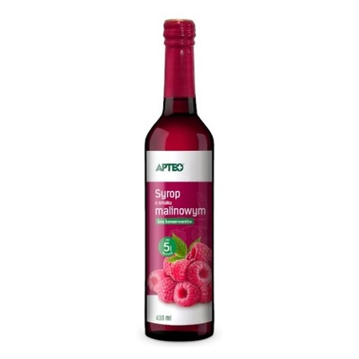 SYROP MALINOWY BEZ KONSERWANTÓW 430ML