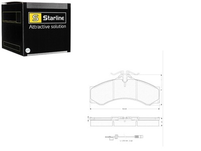 ZAPATAS DE FRENADO MERCEDES SPRINTER 408 412 414 95- VW LT 46 97- * JUEGO  