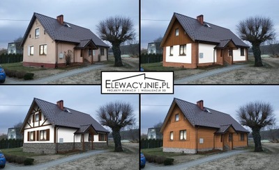Projekt elewacji, wizualizacje 3D Elewacyjnie.pl