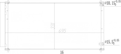 Конденсатор кондиционера toyota verso, auris e15 фото №1