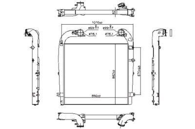 Nissens интеркулер радиатор воздуха впускной scania p g r t фото №1