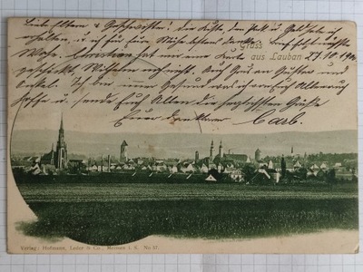 Pocztówka Gruss aus Lauban Lubań 1900