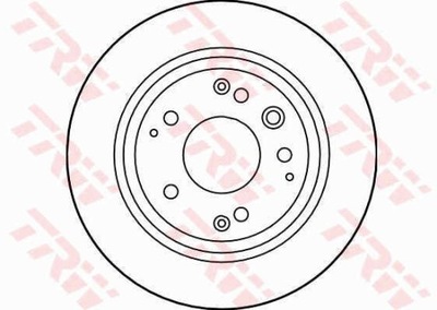 ДИСКИ ТОРМОЗНЫЕ ТОРМОЗНЫЕ ЗАД TRW DF4005