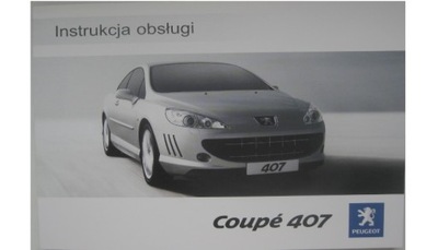 PEUGEOT 407 CUPÉ POLSKA LIBRO MANTENIMIENTO KOLOROWA  