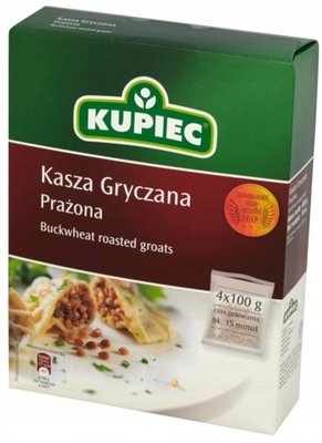 KUPIEC KASZA GRYCZANA Prażona 400g (4 torebki )