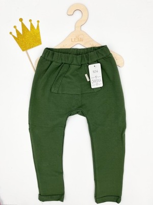 Spodnie chłopięce baggy NA MESZKU Chrisma Zielony 116