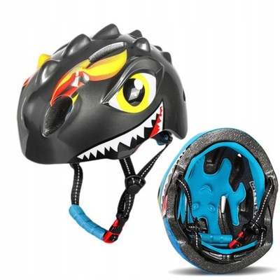 CASCO DZIECIECY SMOK DRAGON ROWER HULAJNOGA 50-54CM  