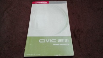 HONDA CIVIC SHUTTLE ИНСТРУКЦИЯ КНИЖКА 1990 фото