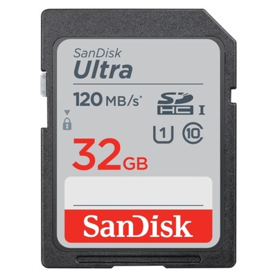 SanDisk SDHC ULTRA 32GB 120 MB/s, C 10, UHS-I, U1