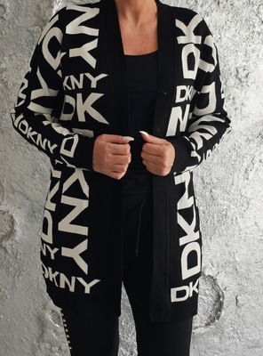 DKNY sweterek Kardigan roz L/XL