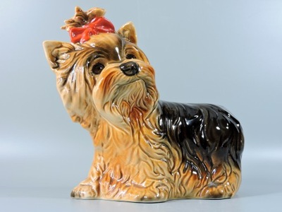 Duża figurka pies york yorshire terrier Goebel