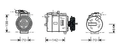 COMPRESOR DE ACONDICIONADOR S DK STK0283 PIEZAS STARLINE  