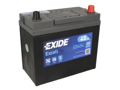 АКУМУЛЯТОР EXIDE EXCELL 45AH 330A EB454 P+
