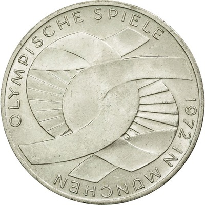 Moneta, Niemcy - RFN, 10 Mark, 1972, Munich, MS(60