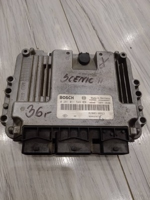 БЛОК УПРАВЛЕНИЯ КОМПЬЮТЕР ДВИГАТЕЛЯ RENAULT SCENIC II 0281011549 8200310863