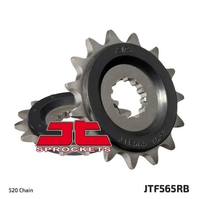 JT ЗУБЧАТКА ПЕРЕДНЯЯ 565 15 Z РЕЗИНОЙ KAWASAKI ER6F/N '06-'14 , KLE 650 '06-'20