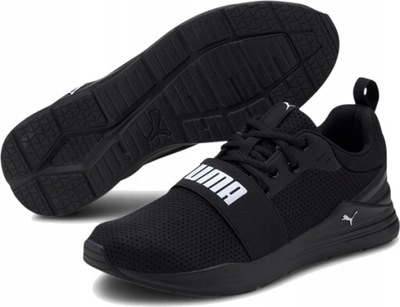 BUTY MĘSKIE PUMA WIRED RUN BLACK CZARNE ROZMIAR 44