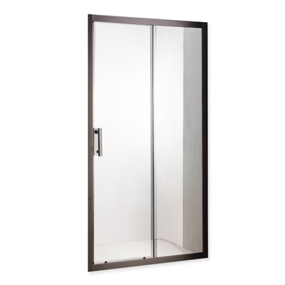 Czarne BLACK PRZESUWNE Drzwi 130 cm reg. 129-132cm