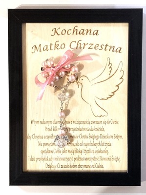 PODZIĘKOWANIE DLA CHRZESTNEJ KOMUNIA CHRZEST