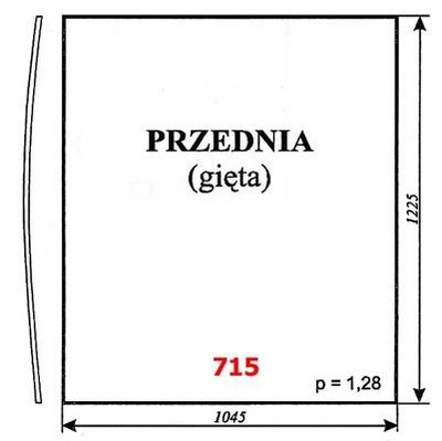 szyba przednia Pronar 320A 320 A