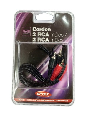 Przewód 2 x RCA Chinch 120 cm Optex