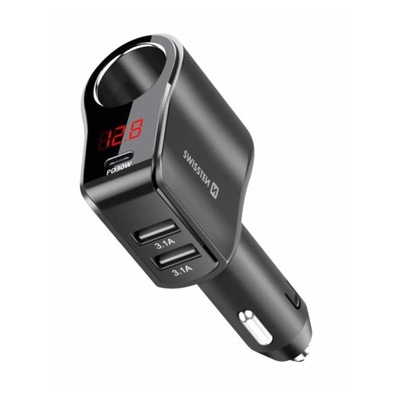 Adapter USB 2x USB + 1x USB-C