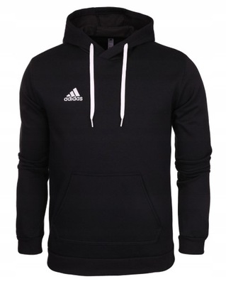 Adidas Bluza Męska z Kapturem Sportowa Czarna r. XL