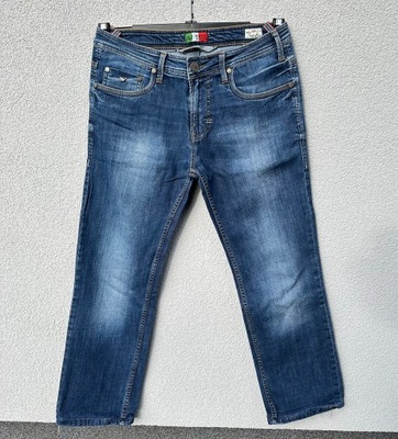 Armani Jeans W30 granatowe spodnie jeansowe J45 regular fit