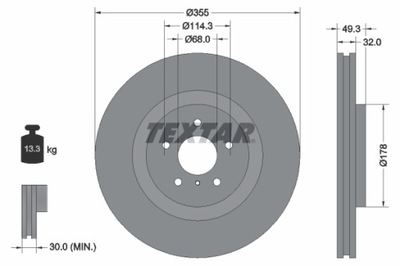 ДИСК HAM. NISSAN P. 350Z 3,5 02-