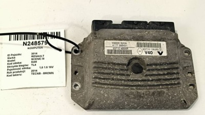 Бортовой компьютер двигателя ecu 237101353r 1.6 16v renault scenic iii фото №1