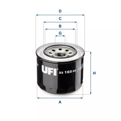 UFI 23.165.00 FILTRAS ALYVOS 