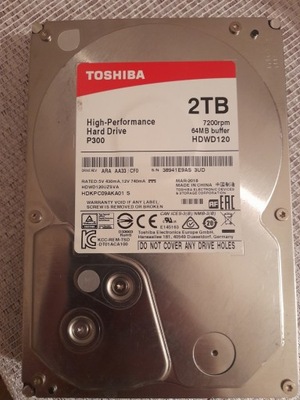 Dysk twardy Toshiba HDWD120UZSVA P300 2TB SATA III 3,5"
