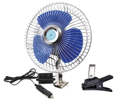 VENTILADOR VENTILADOR DIRECCIONAL PARA AUTO 12V PARA COCHE AL ABRAZADERA DE MONTAJE  