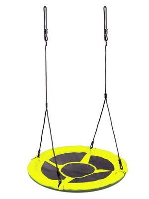 Huśtawka bocianie gniazdo Swingo XXL żółta 95 cm