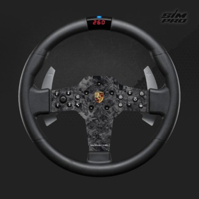 NAKLEJKA NA KIEROWNICĘ FANATEC CSL P1 V2 PORSCHE FORGED CARBON