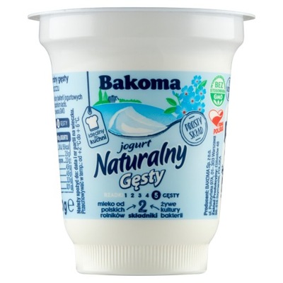 Bakoma Jogurt naturalny gęsty 150 g