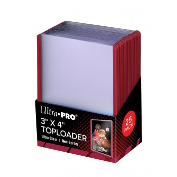 Toploader Regular Red 3x4 25 szt. Ultra Pro