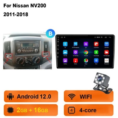 RADIO DE AUTOMÓVIL CON SYSTEMEM ANDROID 13 PARA NISSAN NV200 2011 2015 2016 2017-2018 CARPLAY AUTO  