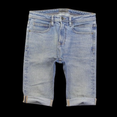 ZARA _ ORYGINALNE JEANSOWE SPODENKI Z LOGO _ W30