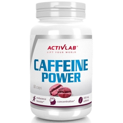 Activlab Caffeine Power Suplement Kofeina 60kaps