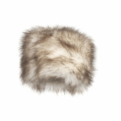 W121B zimowa czapka futrzana toczek z polarem