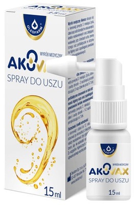 Spray do uszu Oleofarm Akuvax 15 ml