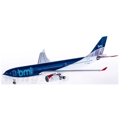 Diecast 1:400 skala British Airways BMI A330-200 imitacja stopu metalu Mode